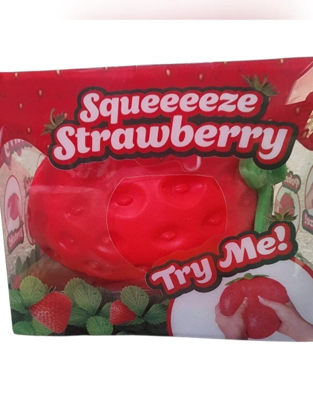 NIB/New Fidget Toy Bundle - Squishy Strawberry, Cheese, Carrot & Game Controller